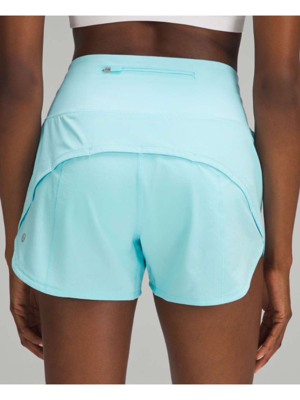 Lululemon Speed Up High-Rise Shorts 2 tall Cyan Blue